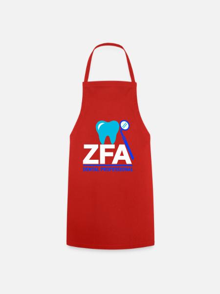 ZFA Dental Professional – Zahnmedizin Beruf - Kochschürze - Rot