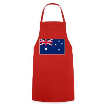 Australia Flag Classic Frame - Kochschürze - Rot - Vorne - AI Model Male 185 dark (185cm)