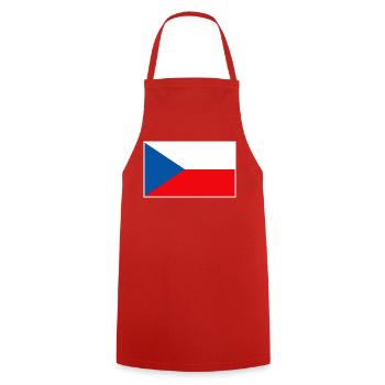 Czech Republic Flag Classic Frame - Kochschürze - Rot - Vorne - AI Model Male 185 dark (185cm)