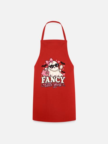 Fancy Little Ghost Glam - Kochschürze - Rot