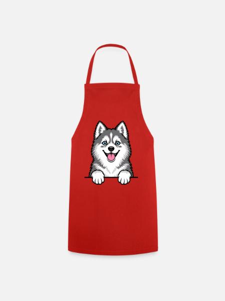 Pomsky - Kochschürze - Rot
