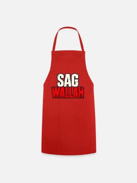Sag Wallah – Lustiger Statement Spruch - Kochschürze - Rot