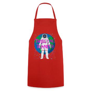 There’s No Planet B – Astronaut - Kochschürze - Rot - Vorne - AI Model Male 185 dark (185cm)