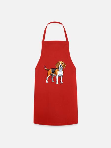 Beagle - Kochschürze - Rot