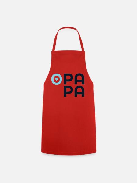 Baby Opa Papa - Kochschürze - Rot