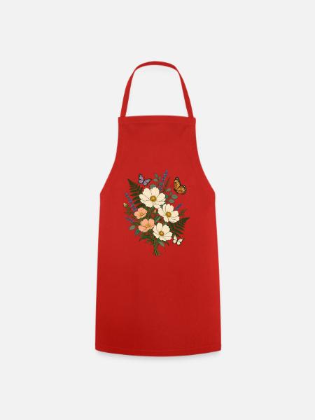 Pflanzenliebhaber Gärtnerin Geschenkidee Floristik - Kochschürze - Rot