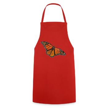 Papillon Monarque Papillon Entomologiste Errant Fold - Tablier de cuisine - rouge - Devant - AI Model Male 185 dark (185cm)