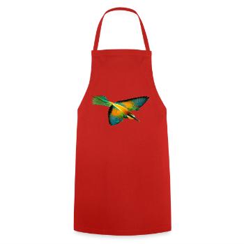 Bee-eater bird - Cooking Apron - red - Front - AI Model Male 185 dark (185cm)