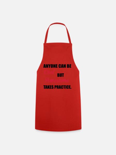 Awesome - Cooking Apron - red