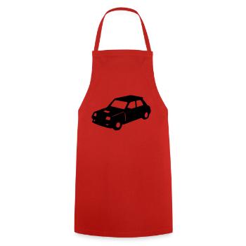 R5 retro vintage racing car - Cooking Apron - red - Front - AI Model Male 185 dark (185cm)