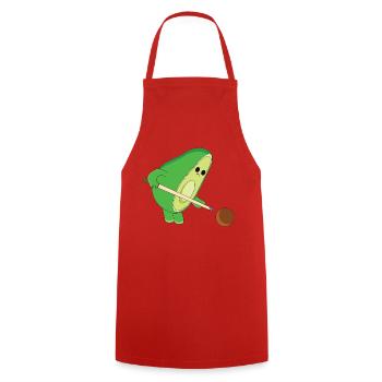lawyer playing billiards - Cooking Apron - red - Front - AI Model Male 185 dark (185cm)