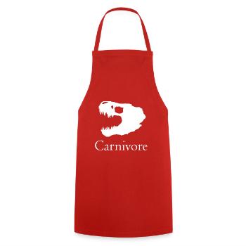 Carnivore Collect White - Kochschürze - Rot - Vorne - AI Model Male 185 dark (185cm)