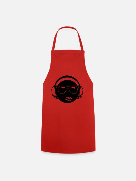dj - Tablier de cuisine - rouge