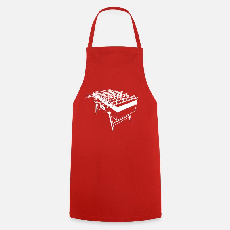 Kickertisch - Kickershirt - Kochschürze - Rot
