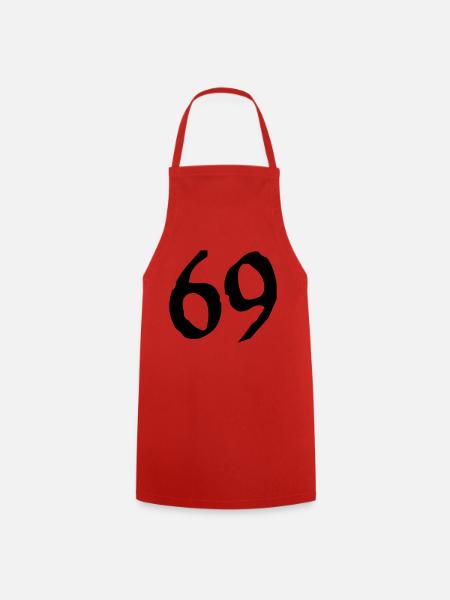 69_vec_1de - Kochschürze - Rot