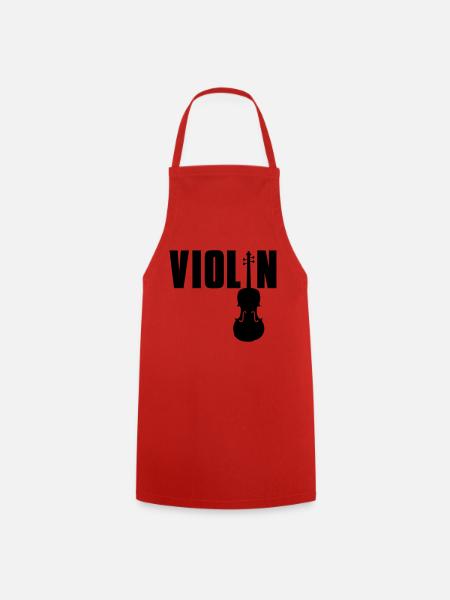 violin - Kochschürze - Rot