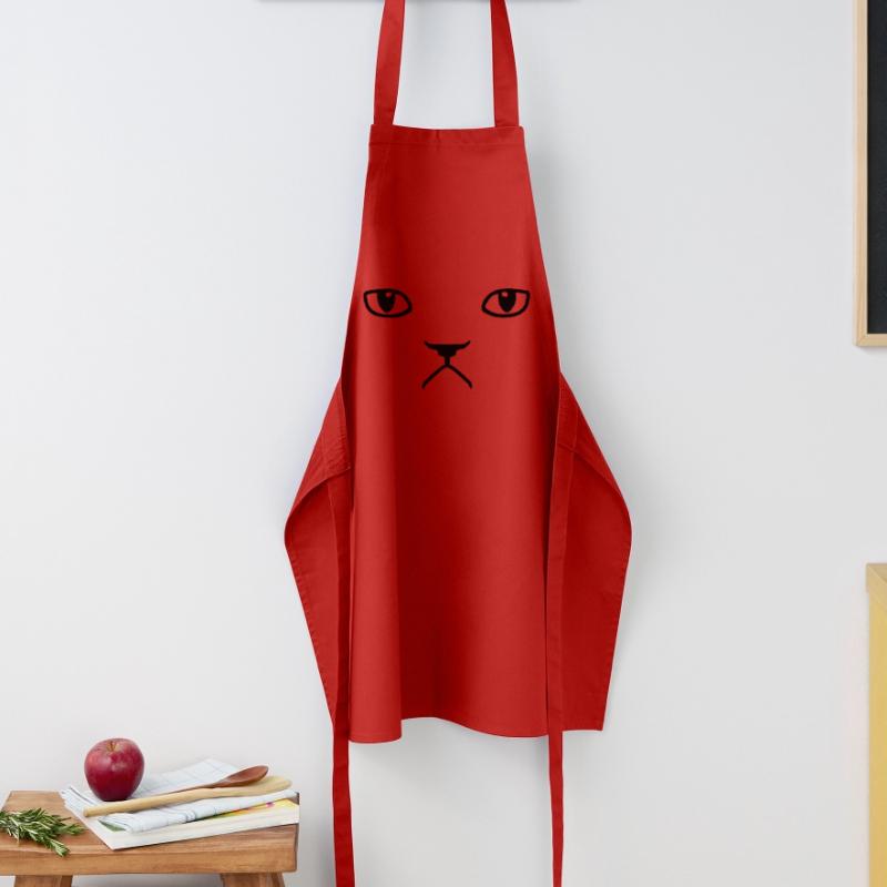chat pas content grumpy kitty cat Tablier de cuisine