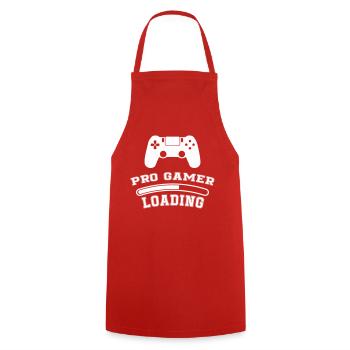 Pro Gamer Loading - Kochschürze - Rot - Vorne - AI Model Male 185 dark (185cm)