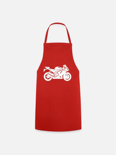 motorrad - Kochschürze - Rot
