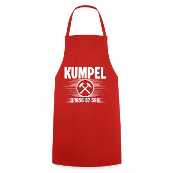 Erzgebirge Kumpel - Kochschürze - Rot - Vorne - AI Model Male 185 dark (185cm)