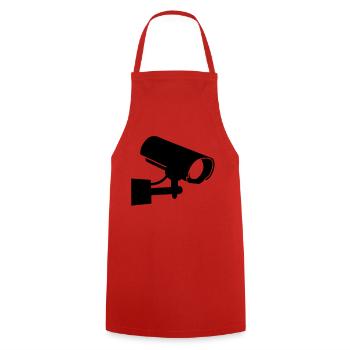kamera__f1 - Cooking Apron - red - Front - AI Model Male 185 dark (185cm)