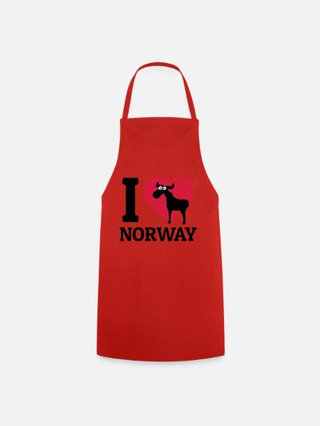 I love Norway - Kochschürze - Rot