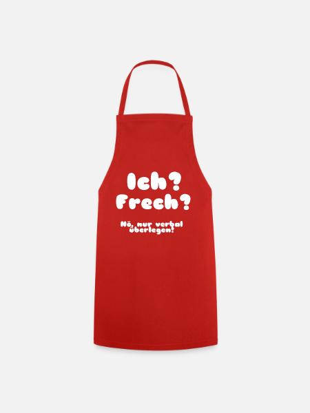 Lustiger Spruch - Kochschürze - Rot