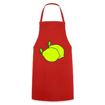 lemons - Cooking Apron - red - Front - AI Model Male 185 dark (185cm)