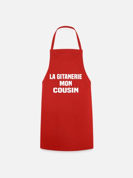La gitanerie mon cousin - Tablier de cuisine - rouge
