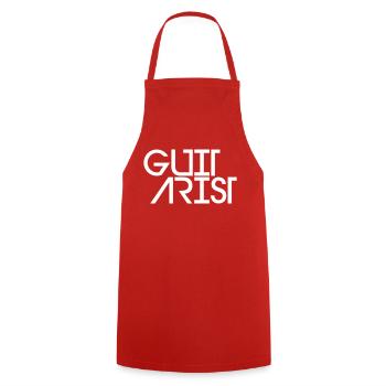 Guitarist Guitar Playing Guitarist Rock Music Fun - Cooking Apron - red - Front - AI Model Male 185 dark (185cm)