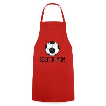 Fußball Mama - Kochschürze - Rot - Vorne - AI Model Male 185 dark (185cm)