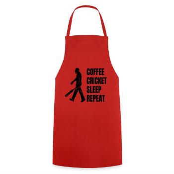 Cricket Saying Cricket Fan Team Cricket Gift - Cooking Apron - red - Front - AI Model Male 185 dark (185cm)