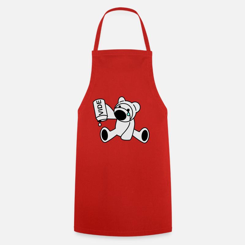 Ourson - Tablier de cuisine - rouge