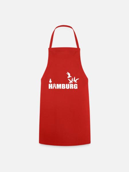 Hamburg Möven - Kochschürze - Rot