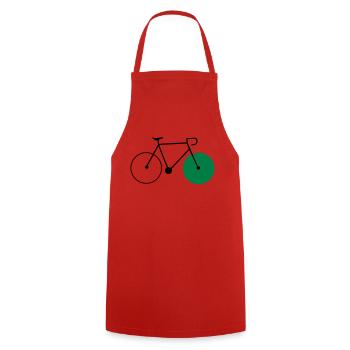 bike fixie fahrrad cycling sommer radsport rad - Kochschürze - Rot - Vorne - AI Model Male 185 dark (185cm)