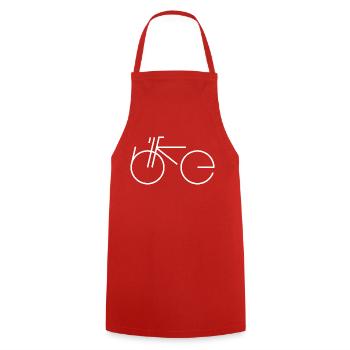 Bike Type white - Kochschürze - Rot - Vorne - AI Model Male 185 dark (185cm)