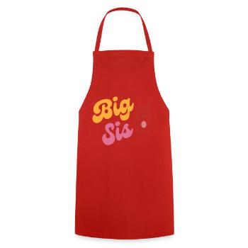 BIG SIS - Kochschürze - Rot - Vorne - AI Model Male 185 dark (185cm)