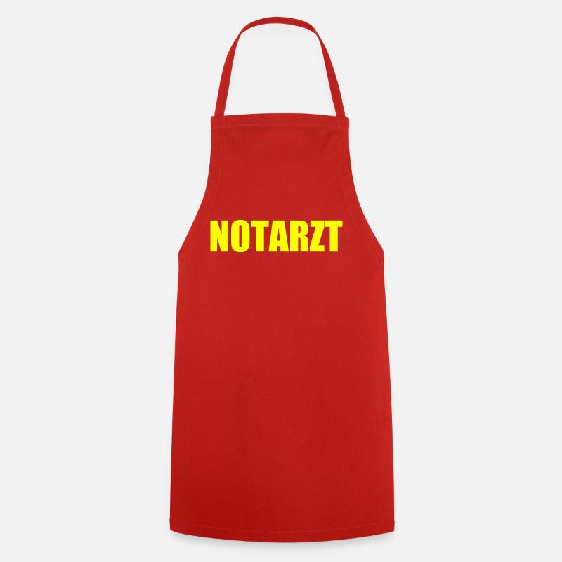 Notarzt - Kochschürze - Rot