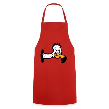 Vulture Scavenger Bird Funny Vultures Vulture Vulture Fun - Cooking Apron - red - Front - AI Model Male 185 dark (185cm)