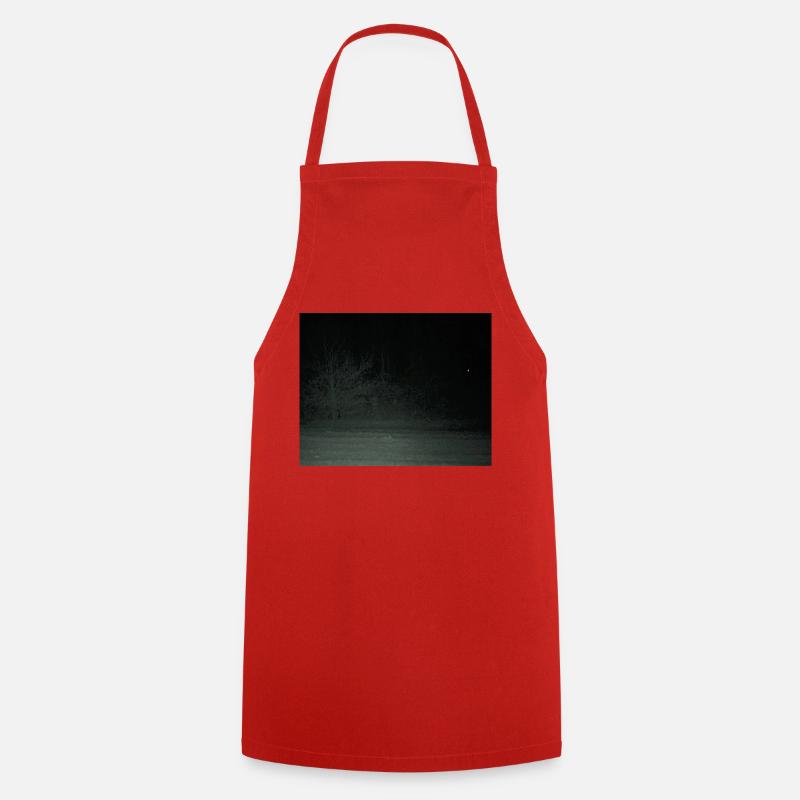 Créature effrayante dans la forêt - Tablier de cuisine - rouge