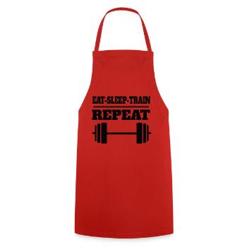 Fitness Strength Training Fit Muscle Bodybuilder - Tablier de cuisine - rouge - Devant - AI Model Male 185 dark (185cm)