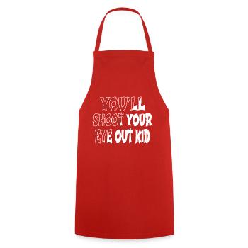 Mignon drôle dictons drôles citation Dork citation heureux - Tablier de cuisine - rouge - Devant - AI Model Male 185 dark (185cm)