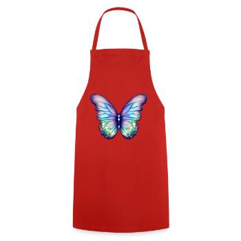 Schmetterling Insekt Falter Tier - Kochschürze - Rot - Vorne - AI Model Male 185 dark (185cm)