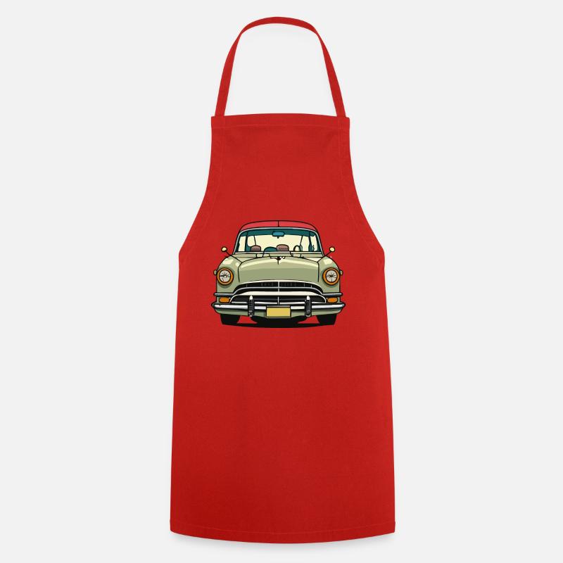 Classic car - Cooking Apron - red