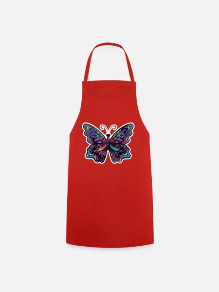 Schmetterling Schmetterling - Kochschürze - Rot