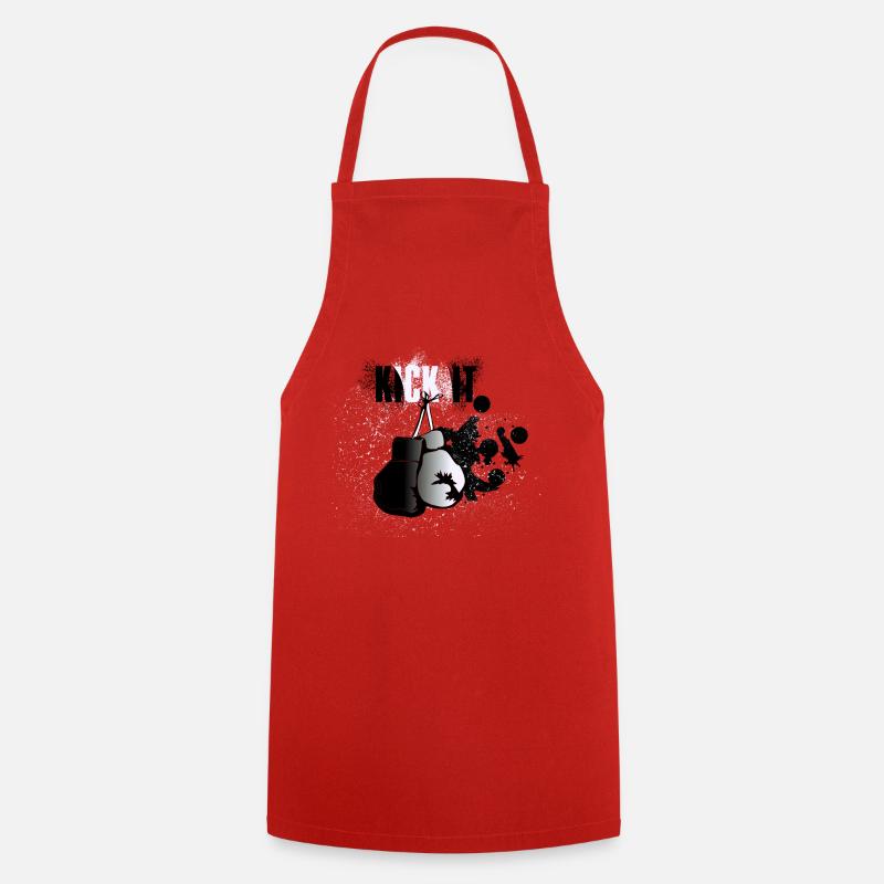 kickboxing - Tablier de cuisine - rouge