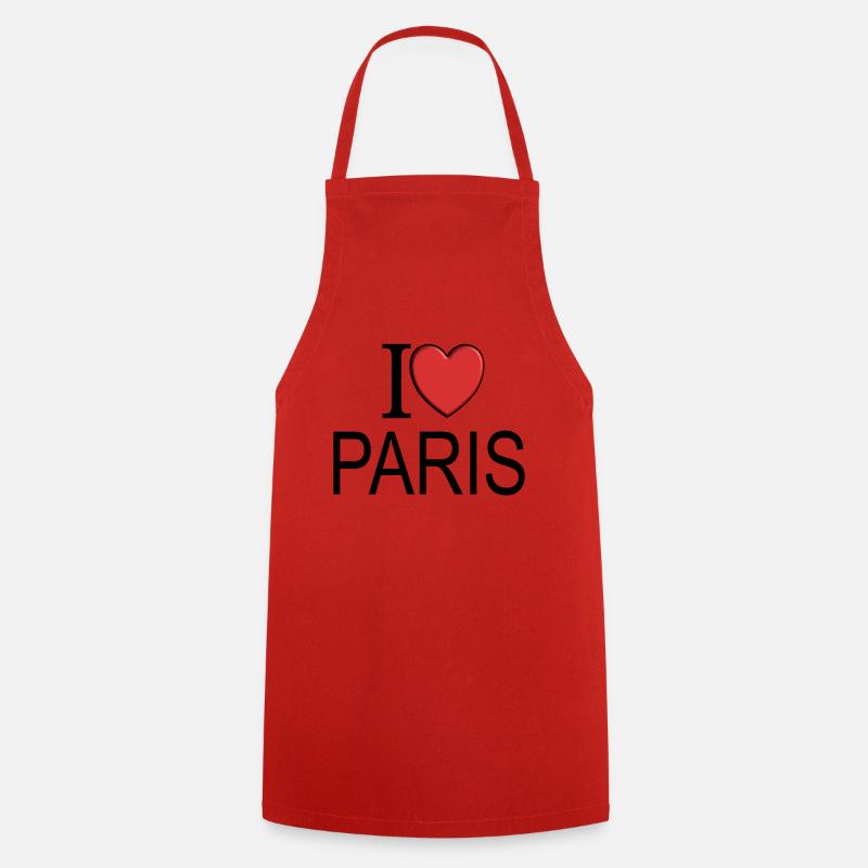 I love Paris - Kochschürze - Rot