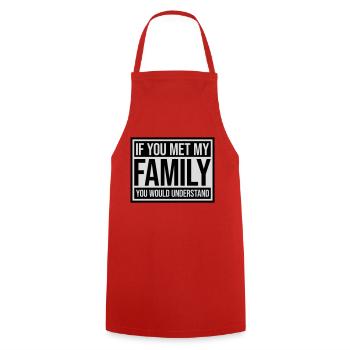 you would understand quote - Cooking Apron - red - Front - AI Model Male 185 dark (185cm)