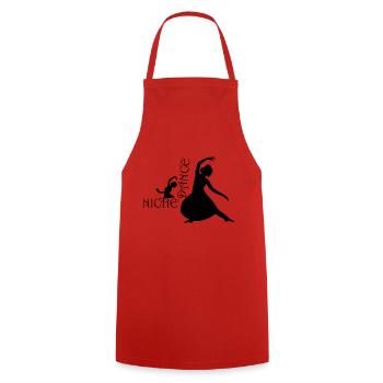 Dancing Dance Music - Cooking Apron - red - Front - AI Model Male 185 dark (185cm)