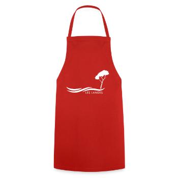 014w VAGUE et PIN - Tablier de cuisine - rouge - Devant - AI Model Male 185 dark (185cm)